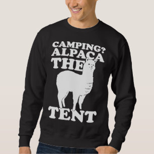 Sudadera Camping Alpaca La Tienda Funny T