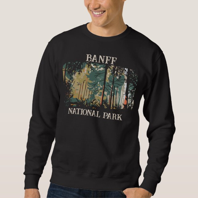 Sudadera Camping Banff National Park Canada Sweatshirt (Anverso)