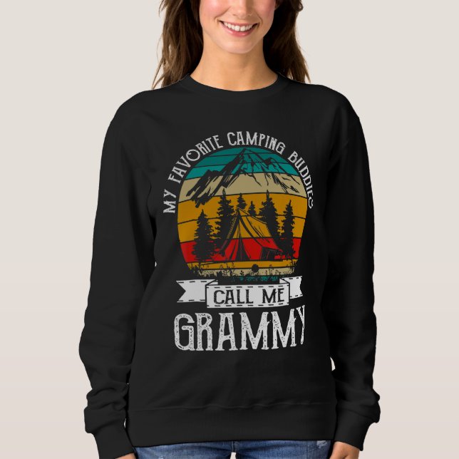 Sudadera Camping Buddies Call Me Camping Grammy Camper (Anverso)