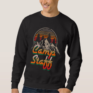 Sudadera Camping Camp Staff Outdoor Sunset Summer Vacation