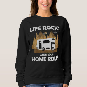 Sudadera Camping Camper Motorhome - La vida rota cuando tu 