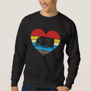 Sudadera Camping Cardíaco Caravana Retro