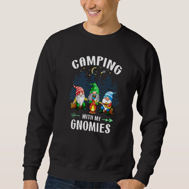 Sudadera Camping Con Mis Gnomies Summer Break Camp Enfermer (Anverso)