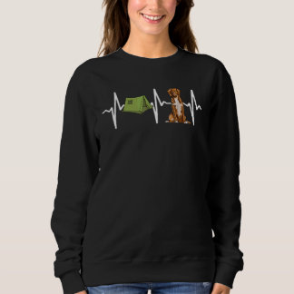 Sudadera Camping con tienda Retrievers ladrando de corazón