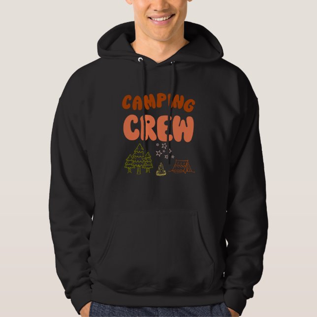 Sudadera Camping Crew  For Family Camping Trip Retro New Ca (Anverso)