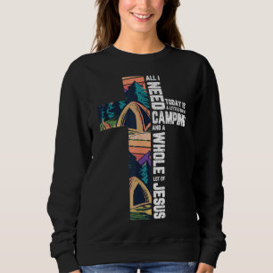 Sudadera Camping Cruz Exterior Jesús Cita Cristiana Camper