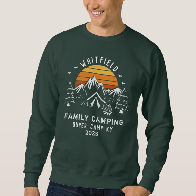 Sudadera Camping de coincidencia de vacaciones de familia p (Anverso)