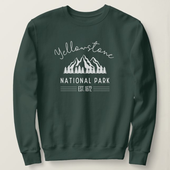 Sudadera Camping de senderismo en el Parque Nacional Yellow (Anverso del diseño)