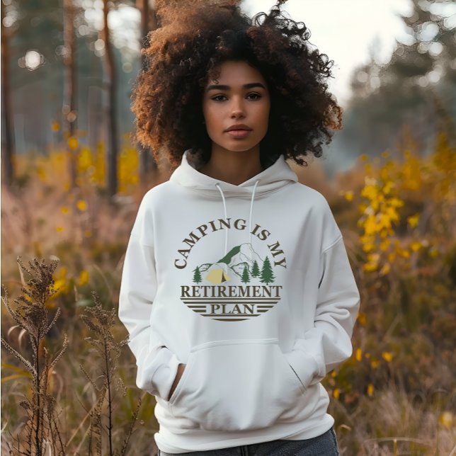 Sudadera Camping es mi plan de retiro divertido retirado (Subido por el creador)