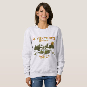 Sudadera Camping es mi Sweatshirt Happy Place
