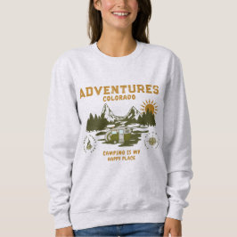 Sudadera Camping es mi Sweatshirt Happy Place