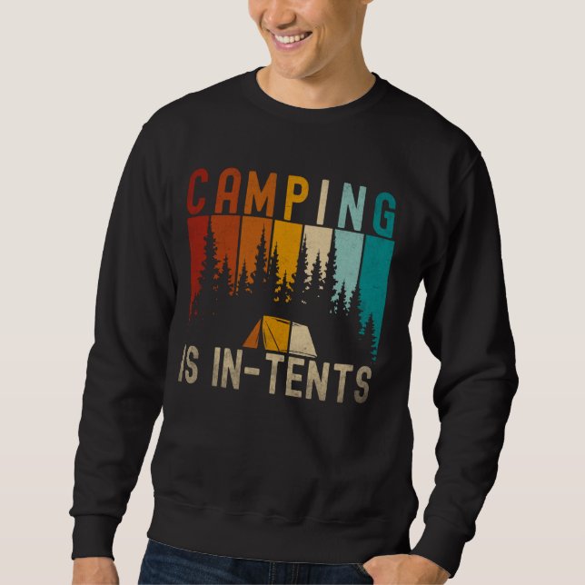 Sudadera Camping Está En Las Carpas Al Aire Libre Camping R (Anverso)