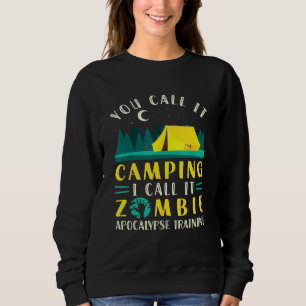 Sudadera Camping Formación de Supervivencia Zombie con carp