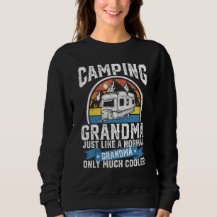 Sudadera Camping Grandma Camper Rv Retro Mujeres Al Aire Li