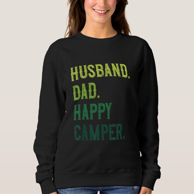 Sudadera Camping Husband Dad Happy Camper (Anverso)