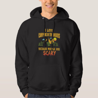 Sudadera Camping Me encanta acampar en el bosque la gente e