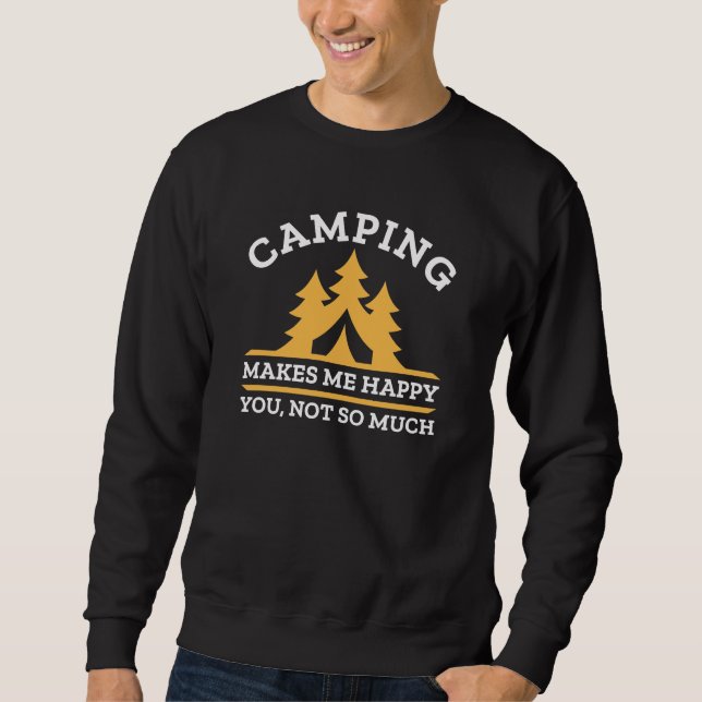 Sudadera Camping Me Hace Feliz (Anverso)