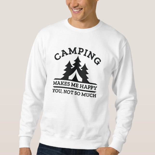 Sudadera Camping Me Hace Feliz (Anverso)