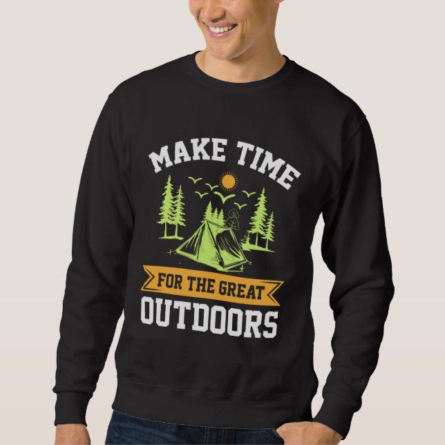 Sudadera Camping Nature Make Time For The Great Outdoors (Anverso)