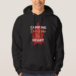 Sudadera Camping Nunca Rompió Mi Campamento Natural Camper 