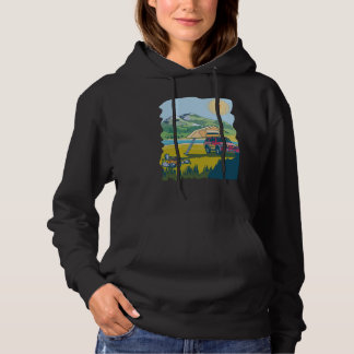Sudadera Camping on the Lake Retro 70s Cool Fun