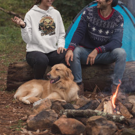 Sudadera Camping perro de aventura al aire libre papá mamá 