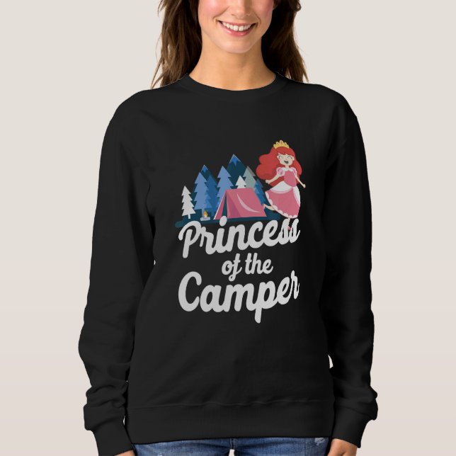 Sudadera Camping Princesa De La Familia Camper (Anverso)