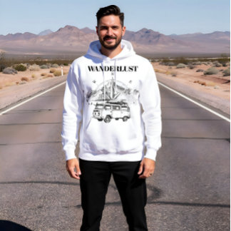 Sudadera Camping Retro Furgoneta Viajera y Brújula de Monta