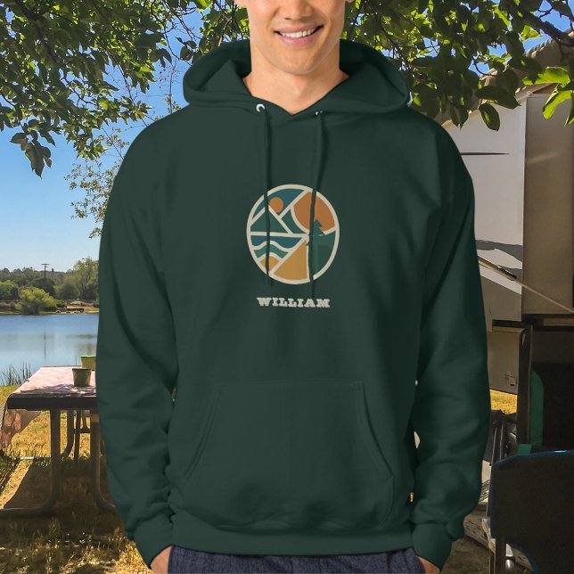 Sudadera Camping Retro Green Mountain Adventure (Subido por el creador)