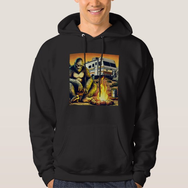 Sudadera Camping Retro RV Sasquatch (Anverso)