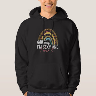 Sudadera Camping Rv Im Sexy Y Yo Lo Traje Leopardo Arcoiris