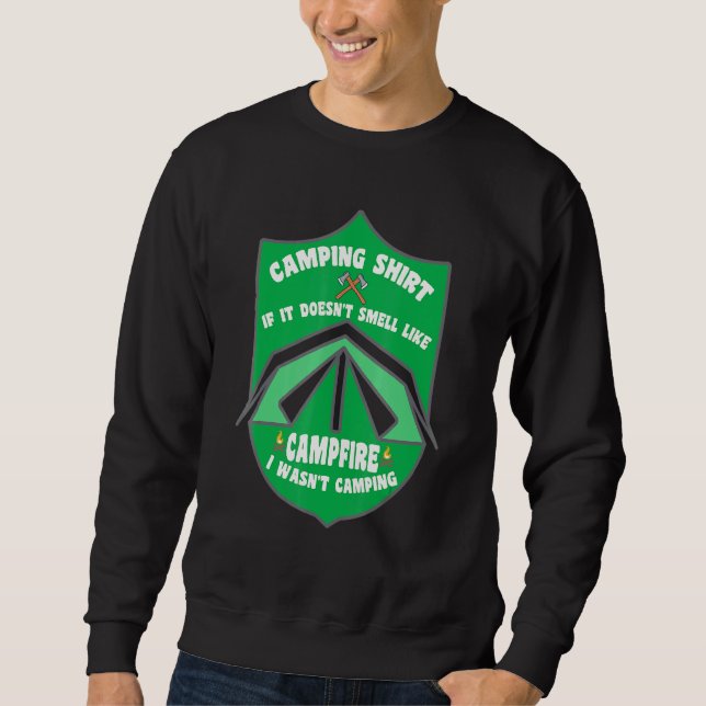 Sudadera Camping - Si No Huele Como Camperas De Fogata (Anverso)