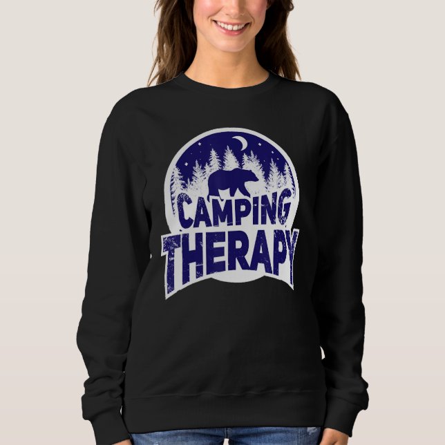 Sudadera Camping Therapy  Camping Love Women Men Kid Tees (Anverso)
