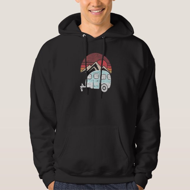 Sudadera Camping Trailer Camper Van Hiking Sunny Hiker (Anverso)