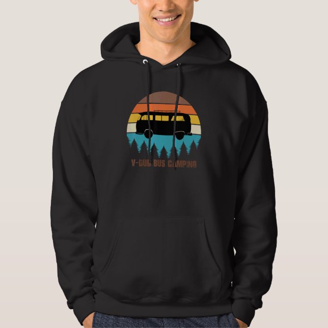 Sudadera Camping V-Dub Bus Sunset Retro (Anverso)