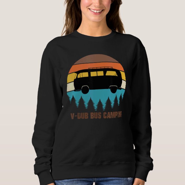 Sudadera Camping V-Dub Bus Sunset Retro (Anverso)
