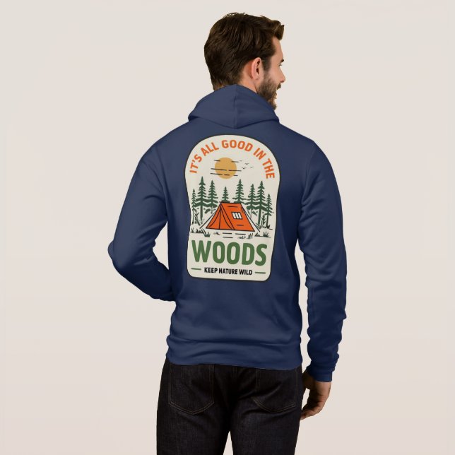 Sudadera Camping Vintage (Reverso completo)