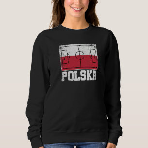 Sudadera Campo de fútbol de Polonia Bandera del país Polska