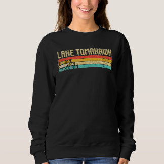 Sudadera Campo de pesca divertida en el lago Tomahawk Wisco
