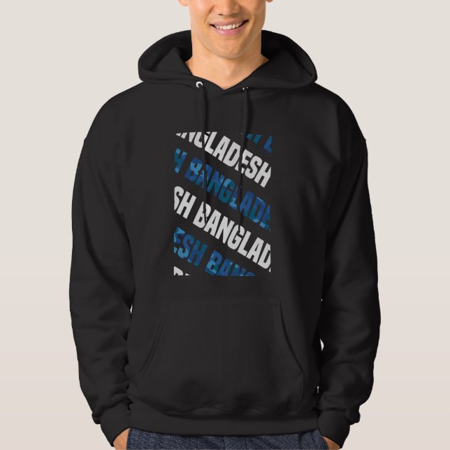 Sudadera Camuflaje azul del patrón de camo de Bangladesh (Anverso)