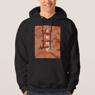 Sudadera Camuflaje de Bosque Naranja