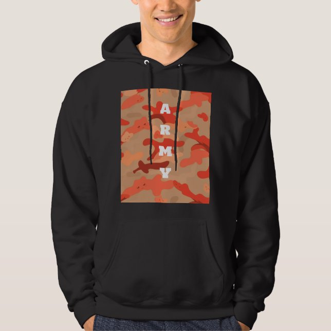 Sudadera Camuflaje de Bosque Naranja (Anverso)