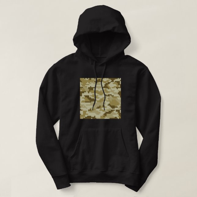 Sudadera Camuflaje digital del desierto Pixel de 8 bits / C (Diseño del anverso)