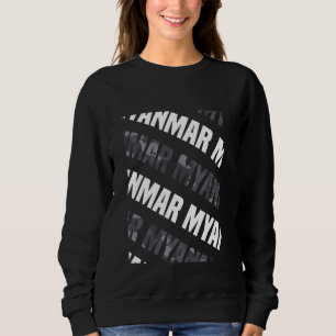 Sudadera Camuflaje gris del patrón de camo de Myanmar