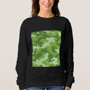 Sudadera Camuflaje verde claro Bonito de arte Camo