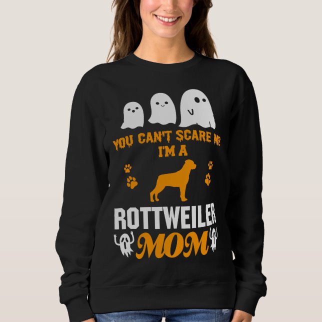 Sudadera Can Scare Rottweiler Dog Mom Halloween (Anverso)