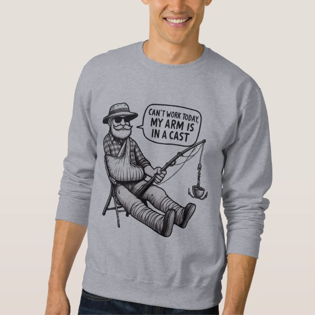 Sudadera Can’t Work Today – Fishing Cast Sweatshirt (Anverso)