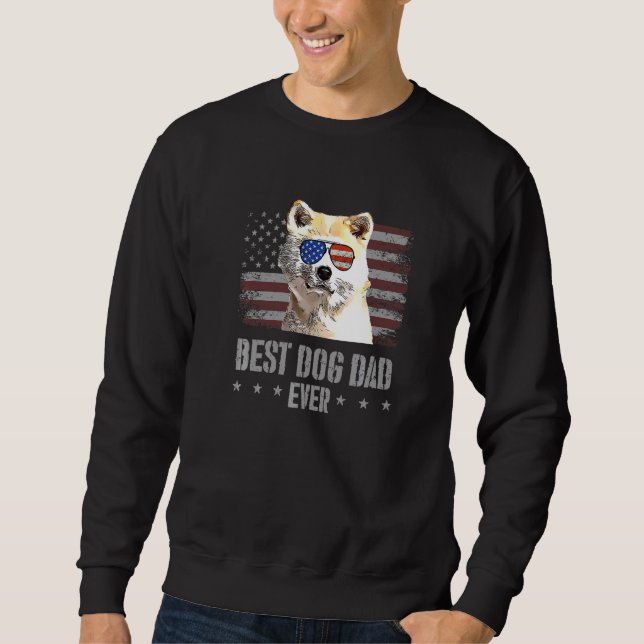 Sudadera Canaan Dog Mejor Perro Papá Nunca Retro Estados Un (Anverso)