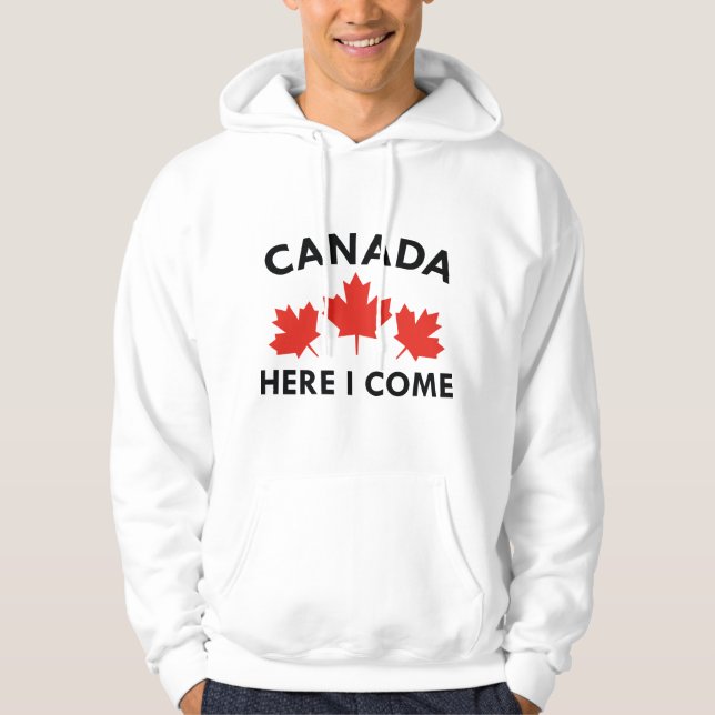 Sudadera Canadá aquí voy (Anverso)