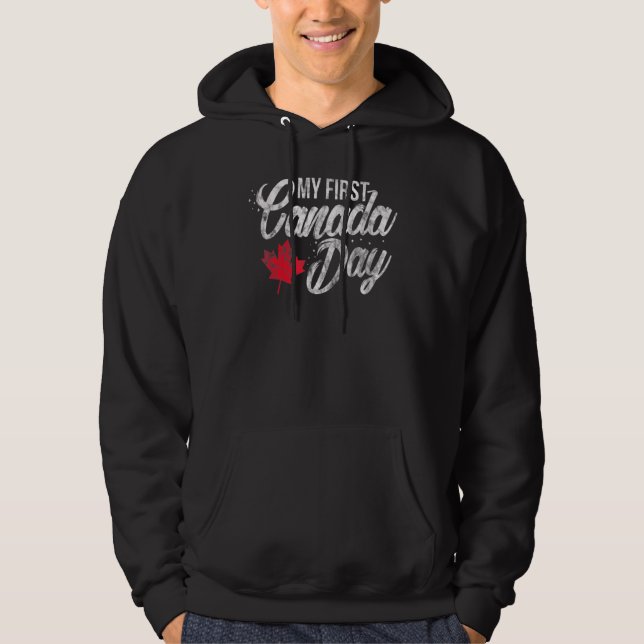 Sudadera Canadá: Canadá: primer día de Canadá: hoja de arce (Anverso)